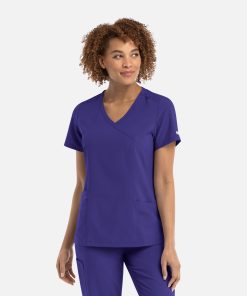 Womens Mock Wrap Top 5002