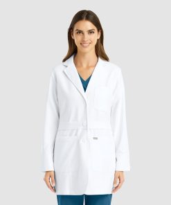 Womens Mid Length Lab Coat 5072