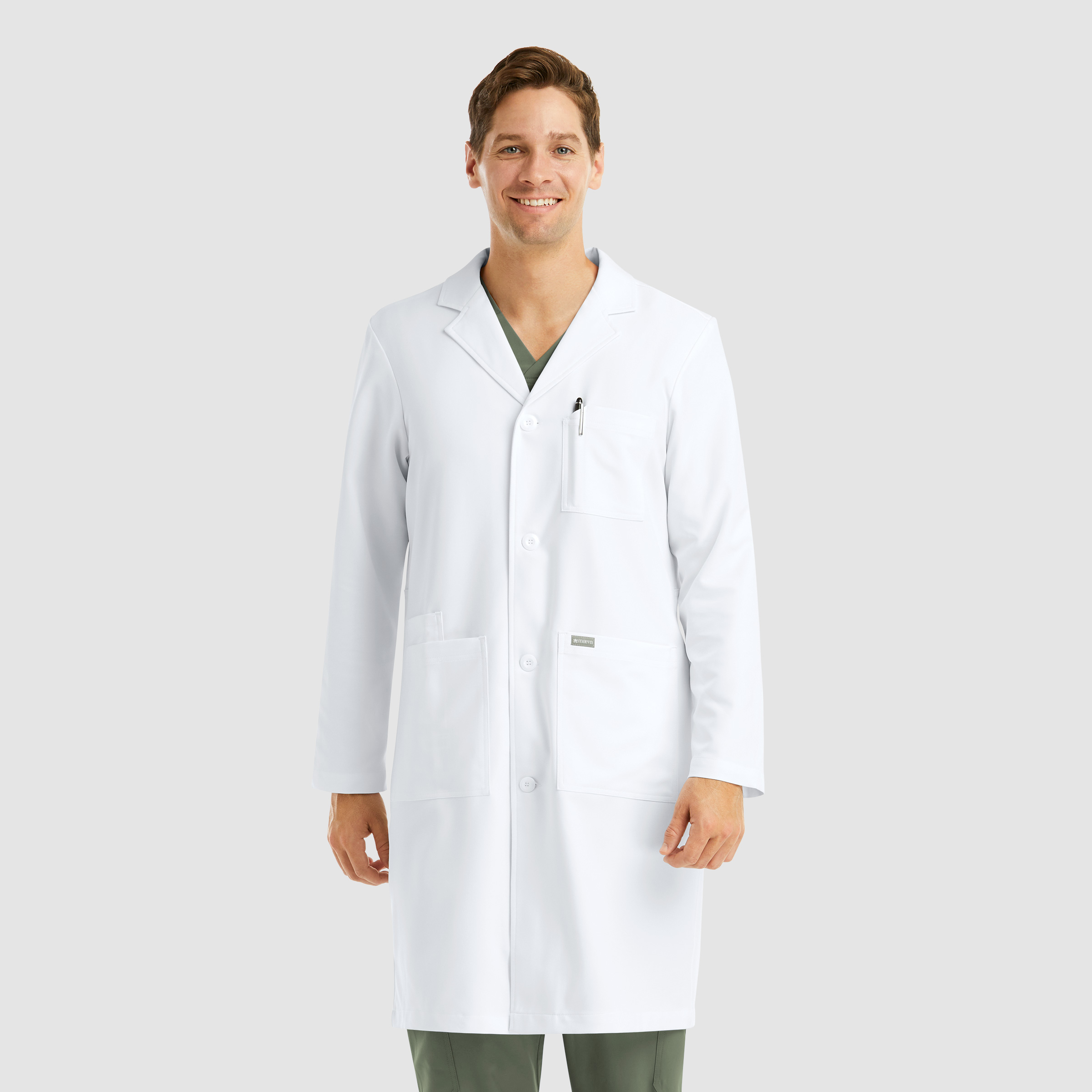 Mens Full Length Lab Coat 5871