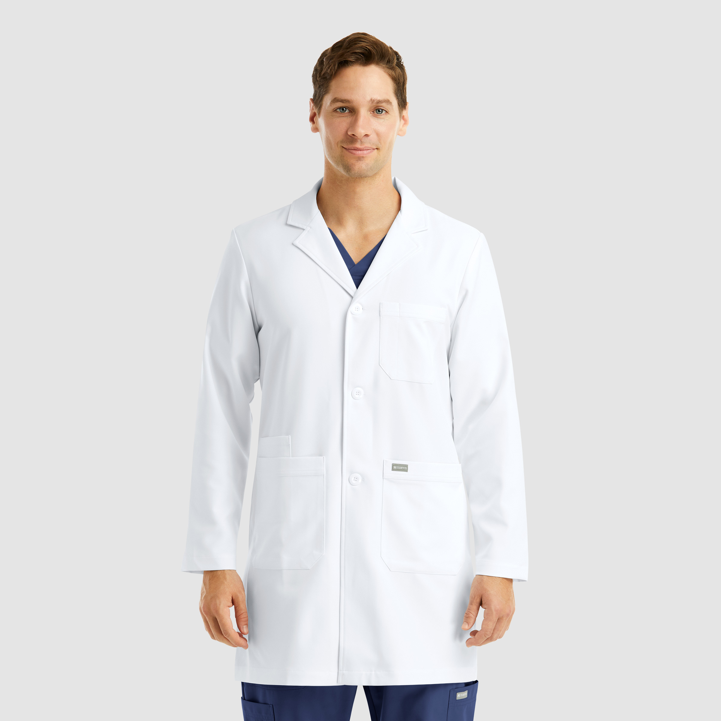 Mens Mid Length Lab Coat 5872